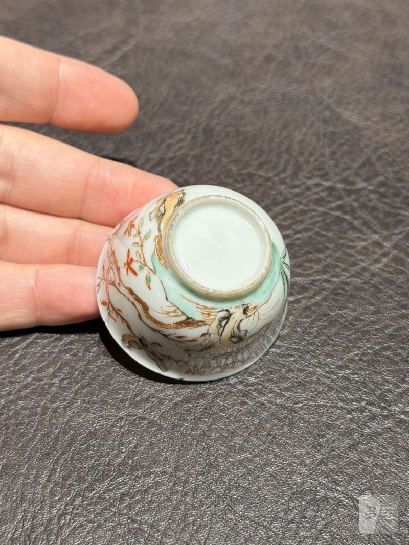 清乾隆 粉彩花鸟纹茶具一套25件 - 图133